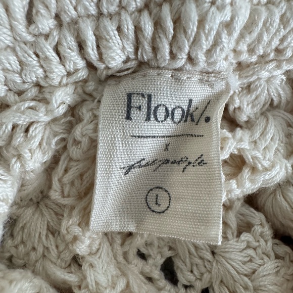 Free People Cream Crochet Jumpsuit with Open Back - Picture 5 of 5